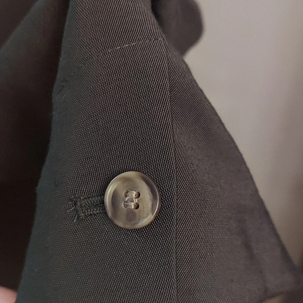 NWT LOFT Olive Green Open Front 3/4 Length Sleeve sz 8P Blazer - Picture 8 of 13